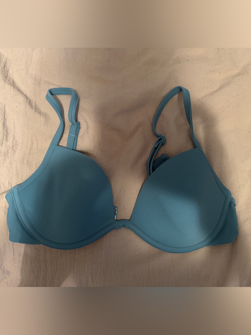 SPANX Blue Padded Bikini Top